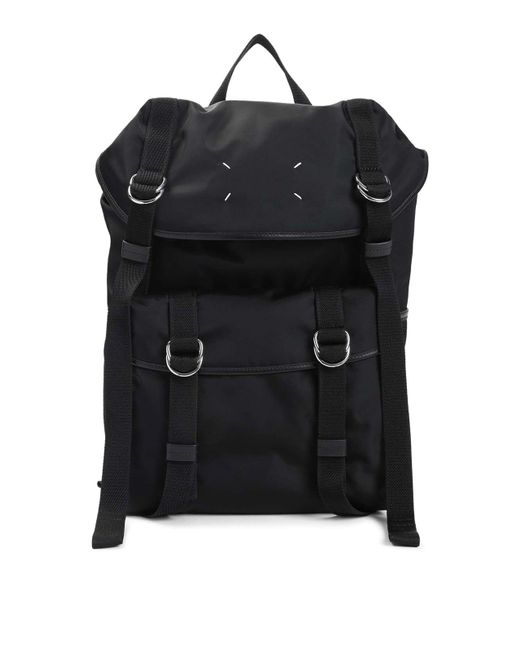 Maison Margiela Black High Tech Medium Backpack for men