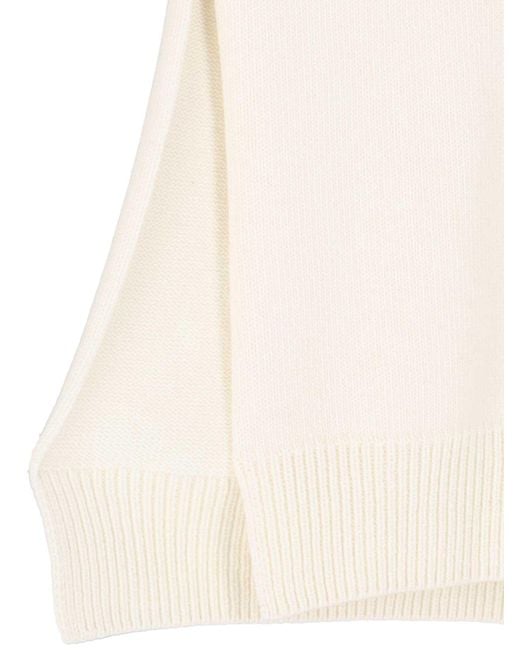 Jil Sander Natural Wool Crew Neck Sweater