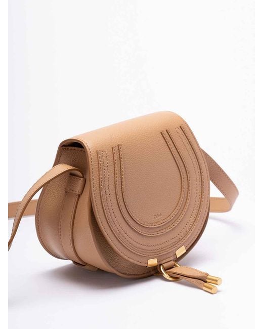 Chloé Natural Marcie Small Saddle Bag