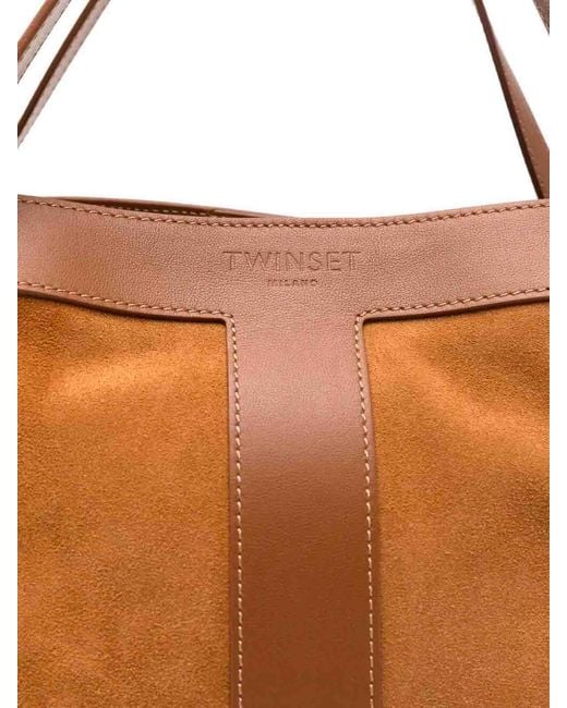 Twinset Brown Duffle Bag