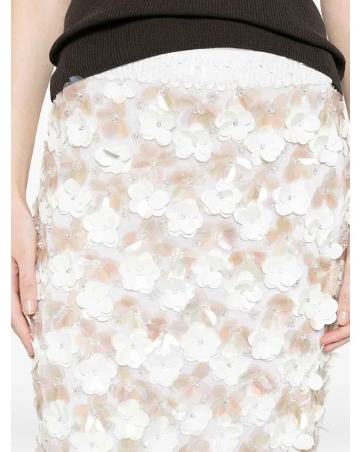 P.A.R.O.S.H. White Skirt