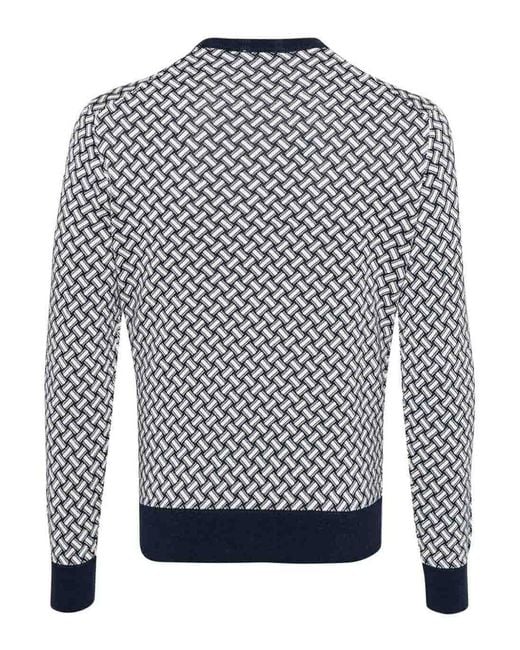 Drumohr Blue Crew-Neck Sweater for men