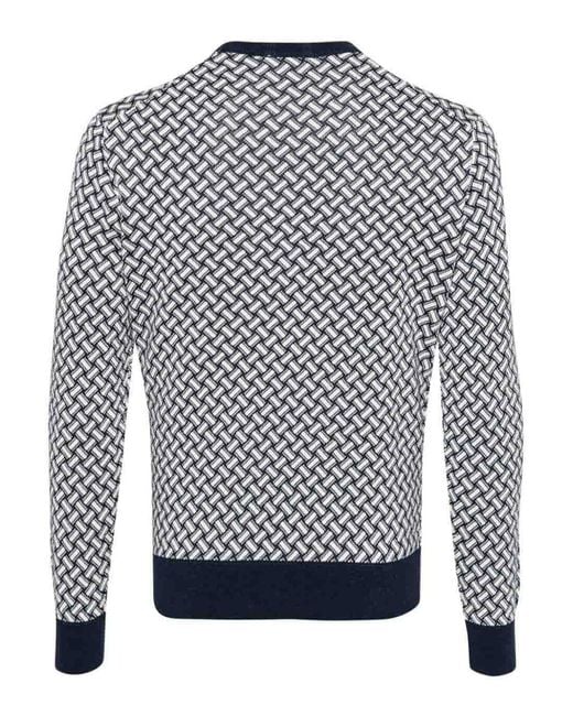 Drumohr Blue Crew-neck Sweater for men