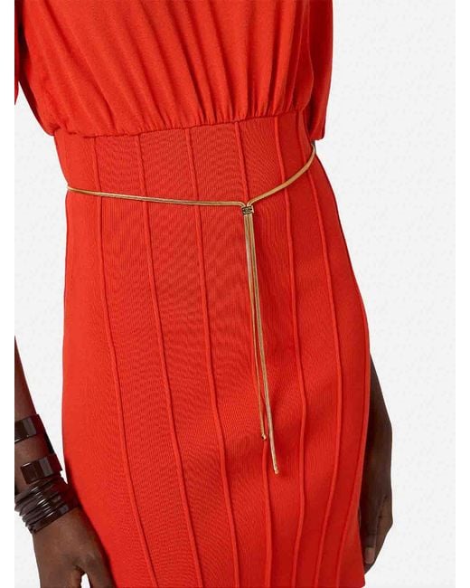 Elisabetta Franchi Red Mini Dress
