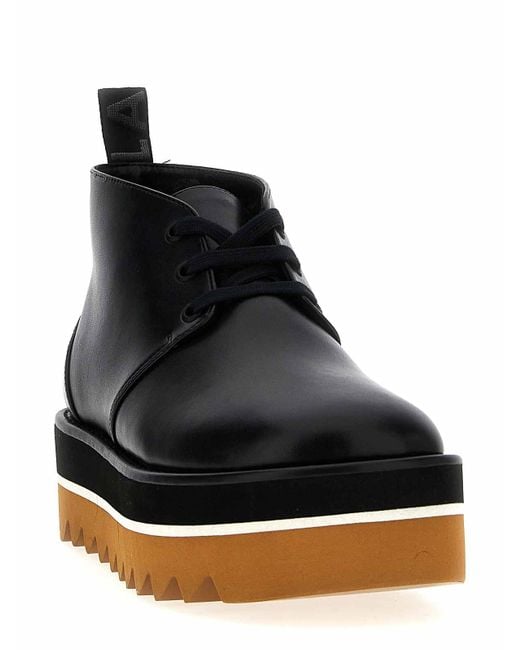 Stella McCartney Black Desert Sneak-Elyse Ankle Boots