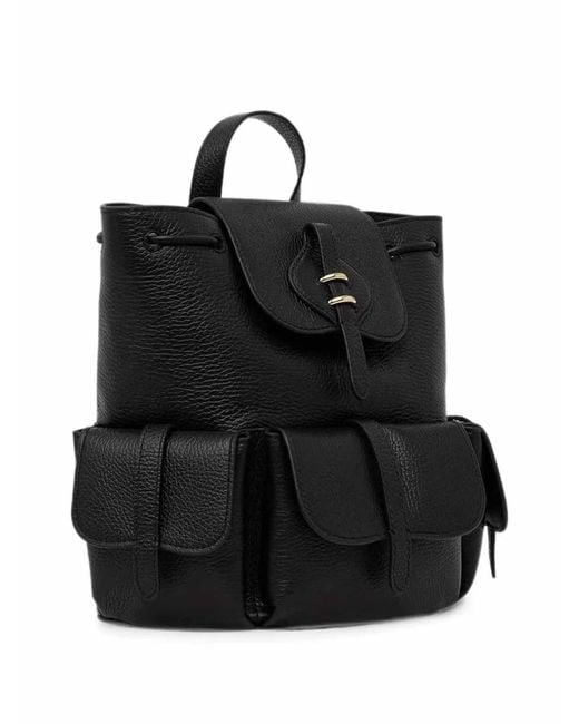 Coccinelle Black Handbag Grained Leather Noir