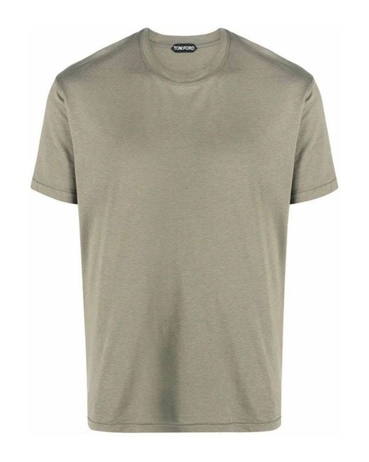 Tom Ford Green Short Sleeve T-shirt for men