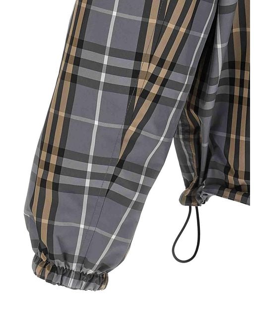 Burberry Gray Newport' Reversible Jacket for men