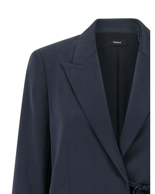Theory Blue Blazer City Twill