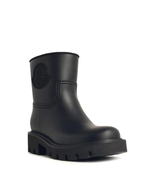 Moncler Black Kickstream Rain Boots
