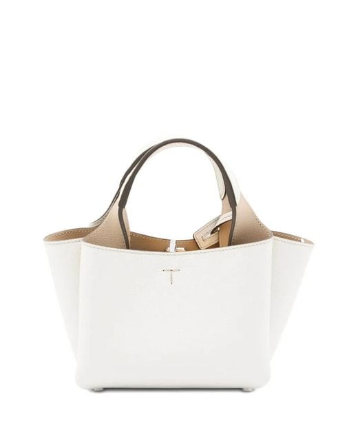 Tod's White Micro Leather Bag