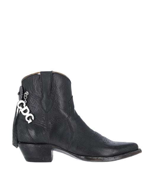 Comme des Garçons Black X Mexicana Logo Leather Ankle Boots