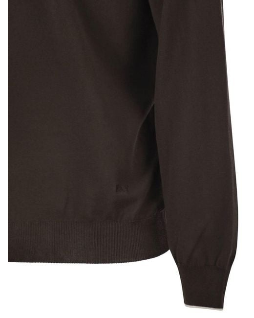 Fay Black Knit Sweater for men