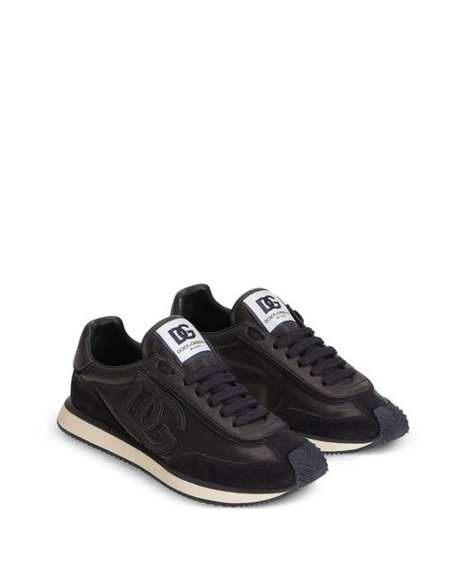 Dolce & Gabbana Black Sports Shoes With Logo for men