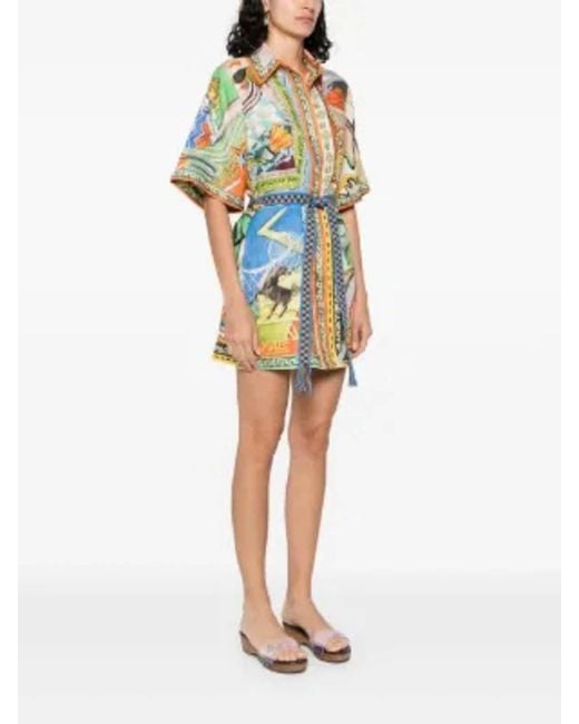 ALÉMAIS White Lucky Pace Mini Dress