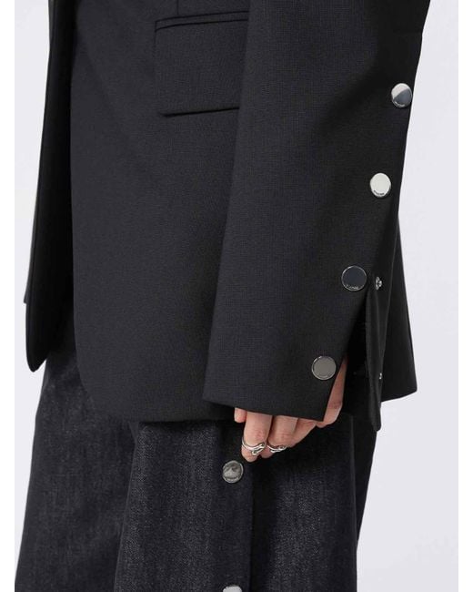 Sportmax Black Ranghi Stretch Wool Jacket By