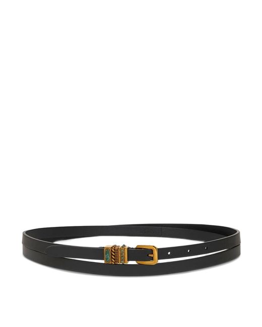 Etro White Double Wrap Belt