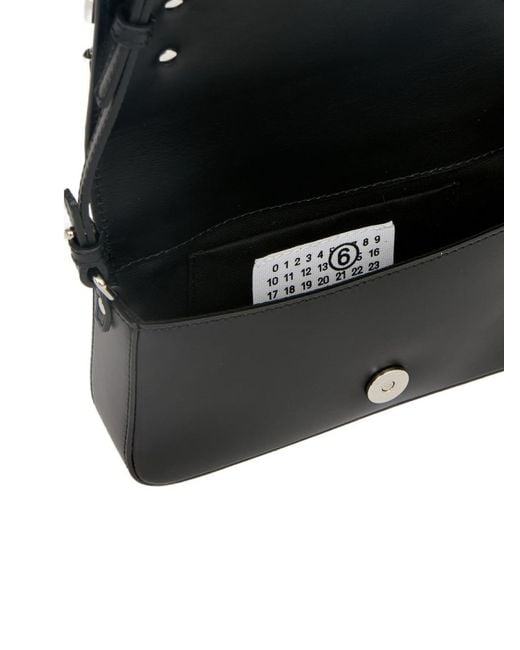 MM6 by Maison Margiela Black Bracelet Leather Handbag