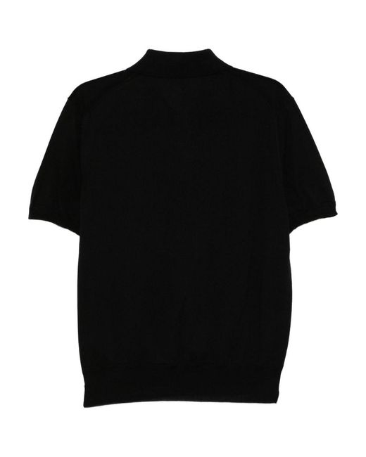 Tom Ford Black Short-Sleeved Polo Shirt for men