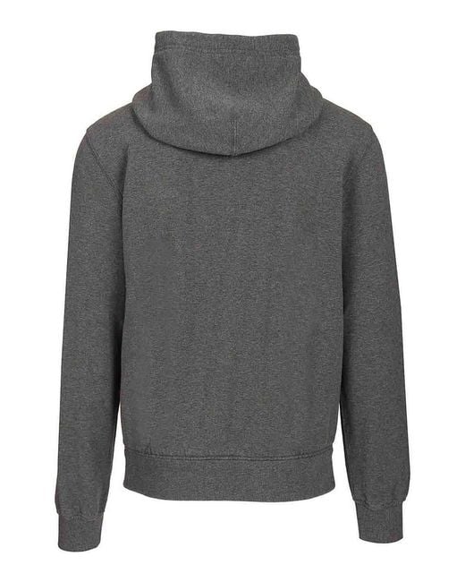Dolce & Gabbana Gray Hooded Sweatshirt for men