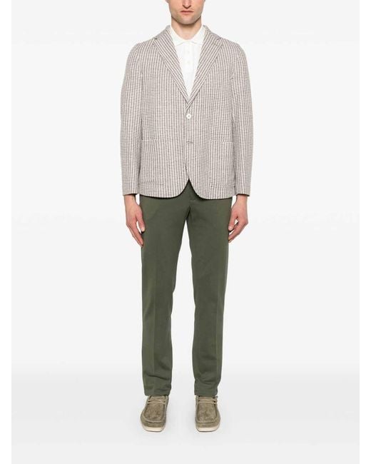 Circolo 1901 Gray Cotton And Linen Blend Jacket for men