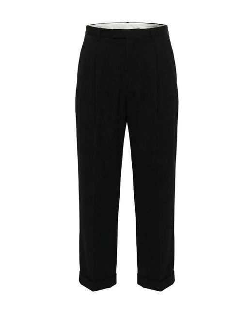 Bottega Veneta Black Light Wool Twill Pants for men