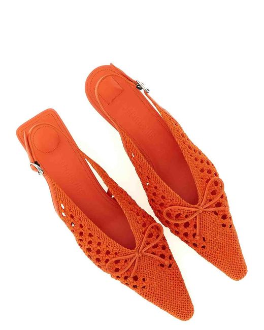 Jacquemus Red Les Slingbacks Cubisto B Slingback