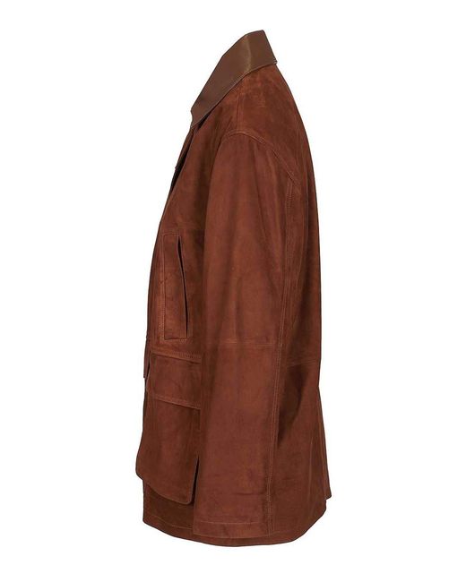 Arma Brown Suede Jacket Elsa