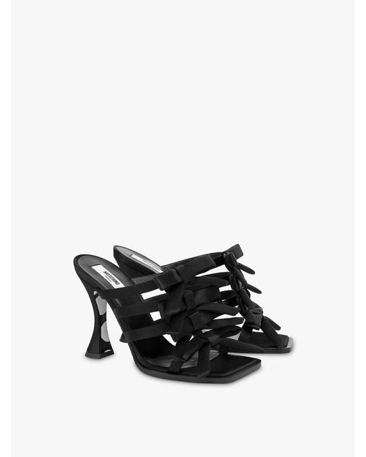Moschino Black Bow Me Mules