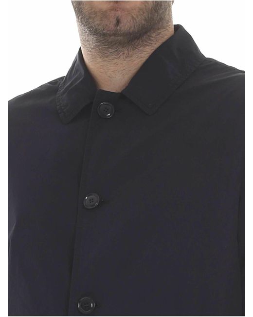 Aspesi Blue Lemon Overcoat for men