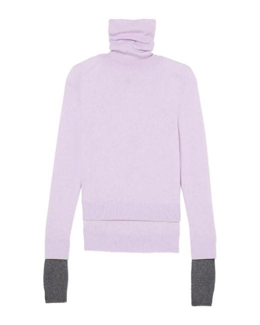 Marc Jacobs Purple Layered Turtleneck Sweater