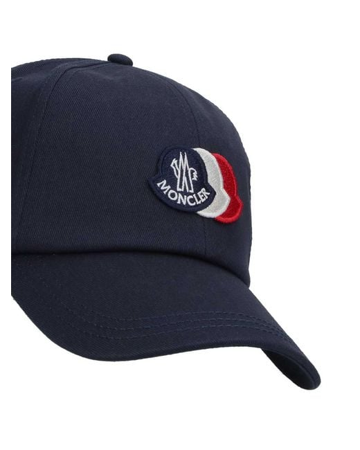 Cappello Baseball Logo di Moncler in Blue da Uomo