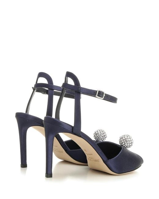 Jimmy Choo Blue Sacora 85 Sandal