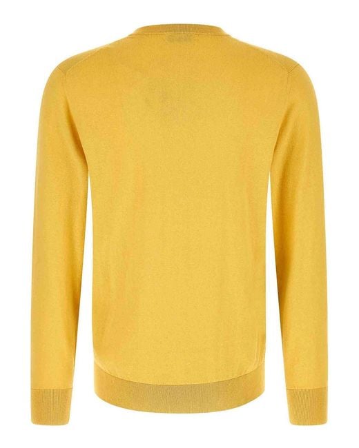 Ballantyne Yellow Argyle Sweater for men