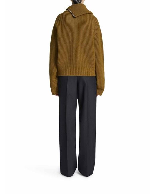 Dries Van Noten Blue Tailored Wool Trousers