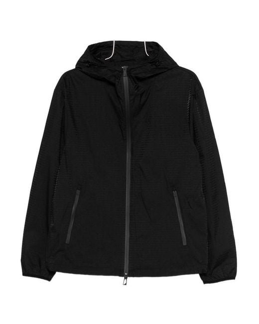 Emporio Armani Black Nylon Blouson Jacket for men