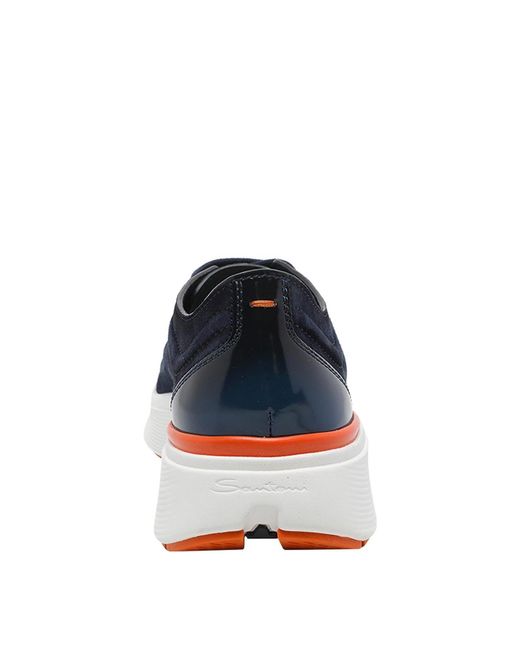 Santoni Blue Bounce Sneakers for men