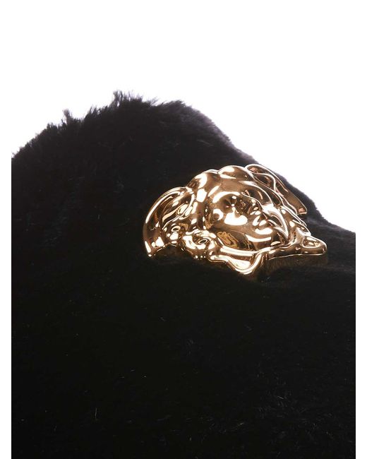Versace Black Medusa Slippers for men