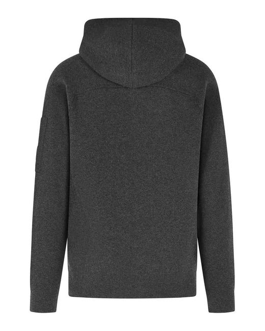 C P Company Gray Wool Blend Sweater for men