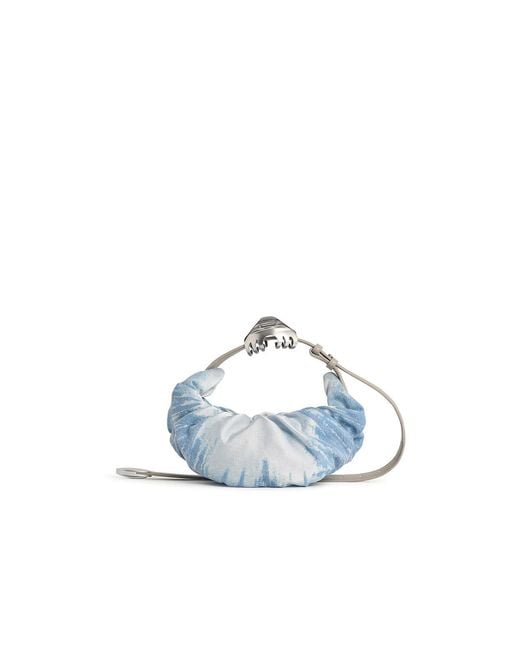 DIESEL Blue Hobo Grab-D Satin Denim Bag