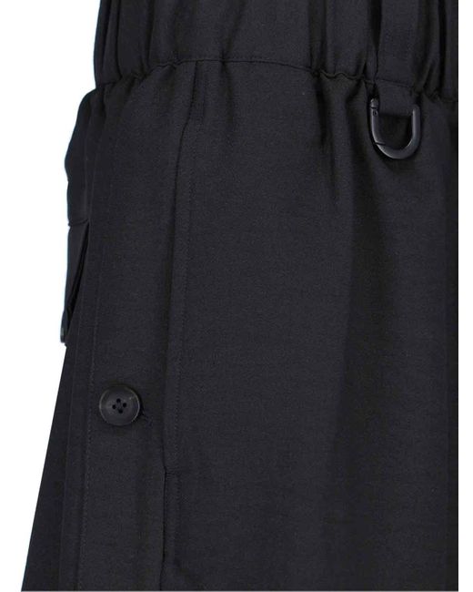 Y-3 Black Sports Shorts for men