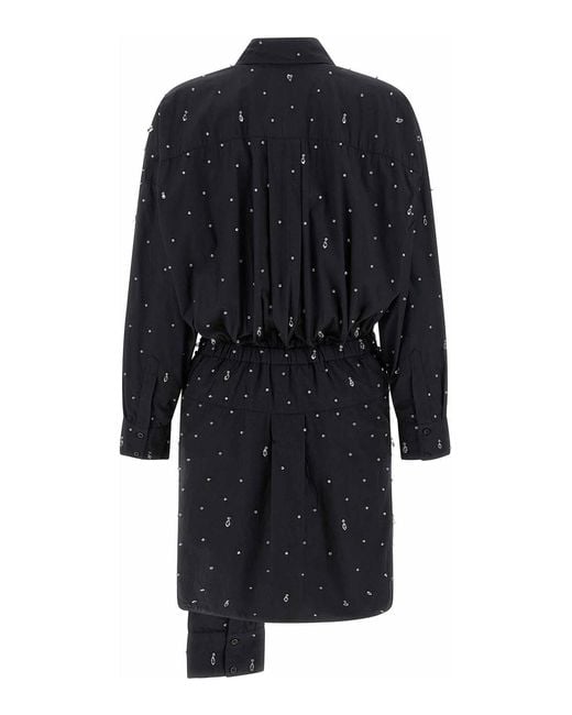 GIUSEPPE DI MORABITO Blue Double Chemisier Dress