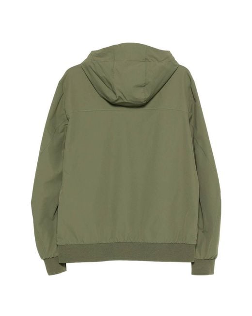 Peuterey Green Uyapo Zip-Up Hooded Jacket for men