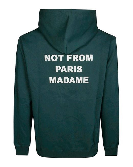 Drole de Monsieur Green Hoodie Slogan for men