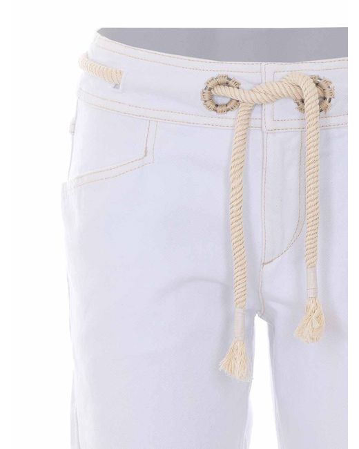 Isabel Marant White Alison Denim Jeans