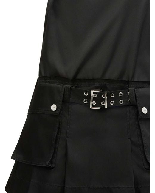 Ganni Black Mini Dress With Belt