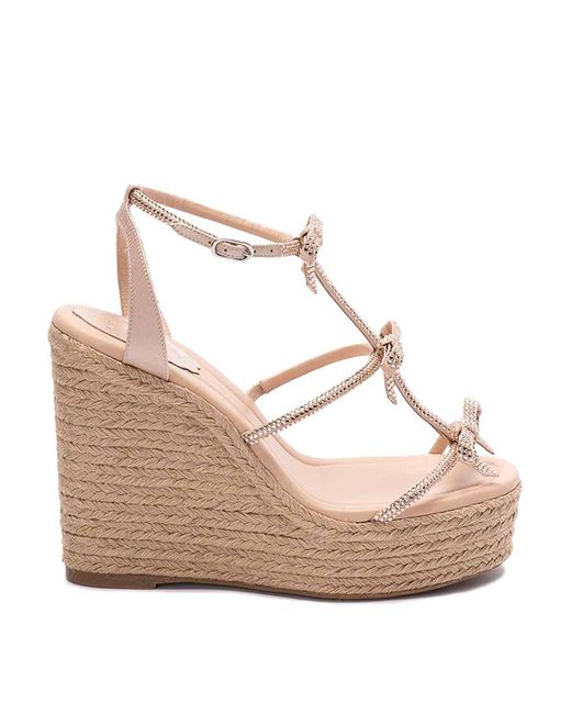 Rene Caovilla Natural Wedge Espadrillas