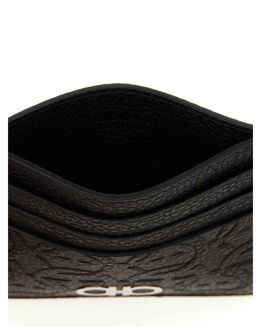Ferragamo Black Card Holder for men