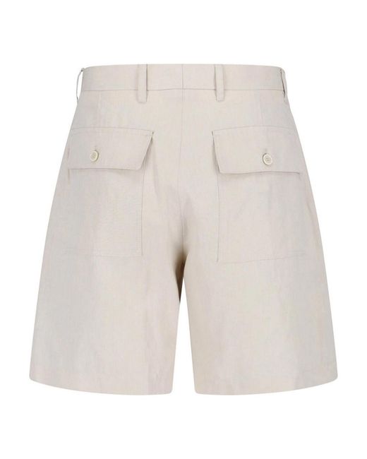 Lardini White Tailored Shorts for men