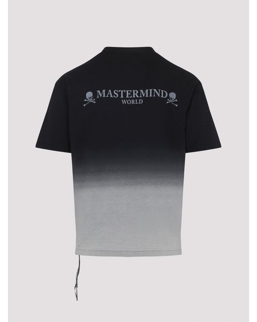 MASTERMIND WORLD Black Faded T-Shirt for men
